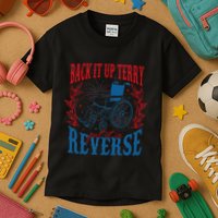 Back It Up Terry Put It In Reverse Firework 4th Of July Kids T-Shirt
