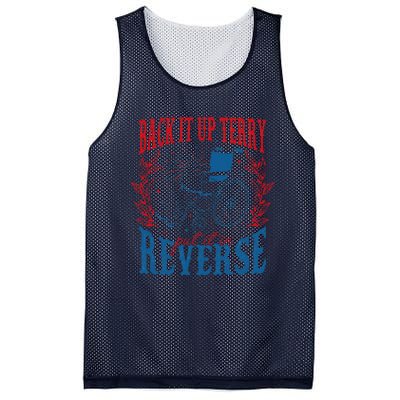 Back It Up Terry Put It In Reverse Firework 4th Of July Mesh Reversible Basketball Jersey Tank