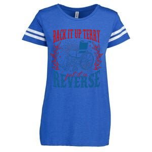 Back It Up Terry Put It In Reverse Firework 4th Of July Enza Ladies Jersey Football T-Shirt