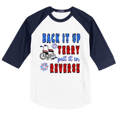 Back It Up Terry Put It In Reverse Gift Baseball Sleeve Shirt