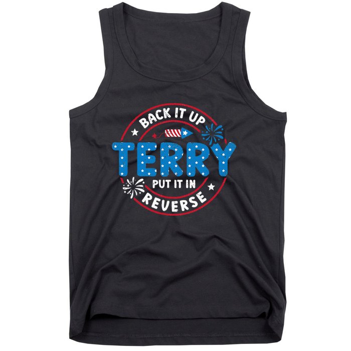 Back It Up Terry Put It In Reverse Funny 4th Of July Tank Top