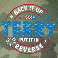 Back It Up Terry Put It In Reverse Funny 4th Of July Legacy Tie Dye Trucker Hat