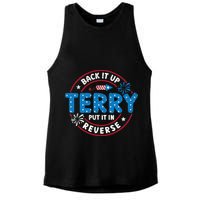Back It Up Terry Put It In Reverse Funny 4th Of July Ladies PosiCharge Tri-Blend Wicking Tank