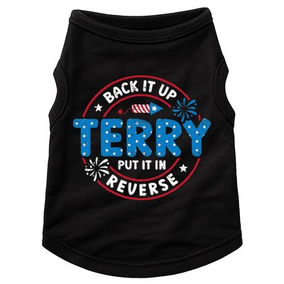 Back It Up Terry Put It In Reverse Funny 4th Of July Doggie Tank