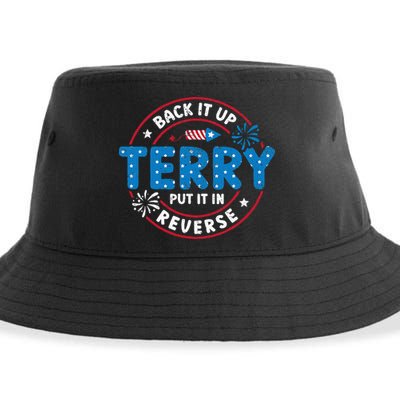 Back It Up Terry Put It In Reverse Funny 4th Of July Sustainable Bucket Hat