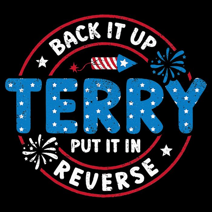 Back It Up Terry Put It In Reverse Funny 4th Of July Bucket Hat