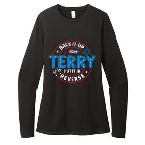 Back It Up Terry Put It In Reverse Funny 4th Of July Womens CVC Long Sleeve Shirt