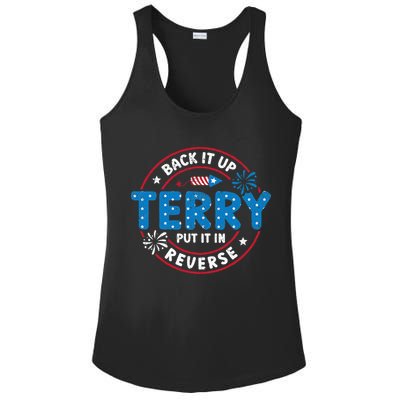 Back It Up Terry Put It In Reverse Funny 4th Of July Ladies PosiCharge Competitor Racerback Tank