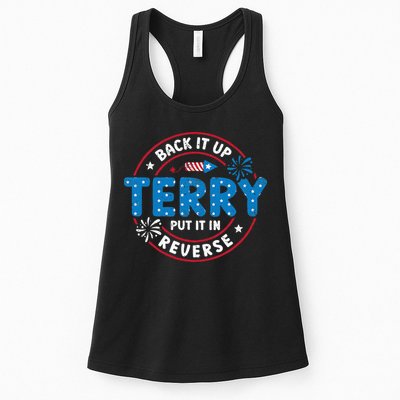 Back It Up Terry Put It In Reverse Funny 4th Of July Womens Tank Top