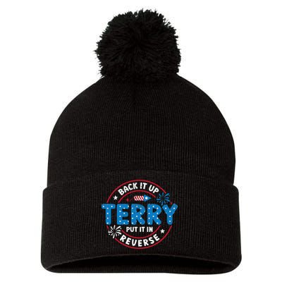 Back It Up Terry Put It In Reverse Funny 4th Of July Pom Pom 12in Knit Beanie
