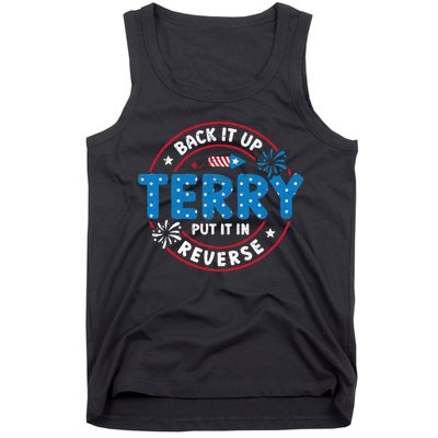 Back It Up Terry Put It In Reverse Funny 4th Of July Tank Top