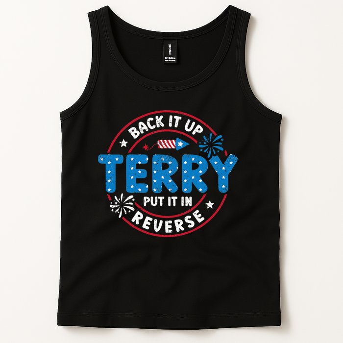 Back It Up Terry Put It In Reverse Funny 4th Of July Tank Top