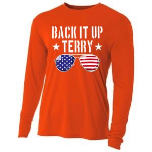 Back It Up Terry Put It In Reverse Usa Flag 4th Of July Great Gift Cooling Performance Long Sleeve Crew