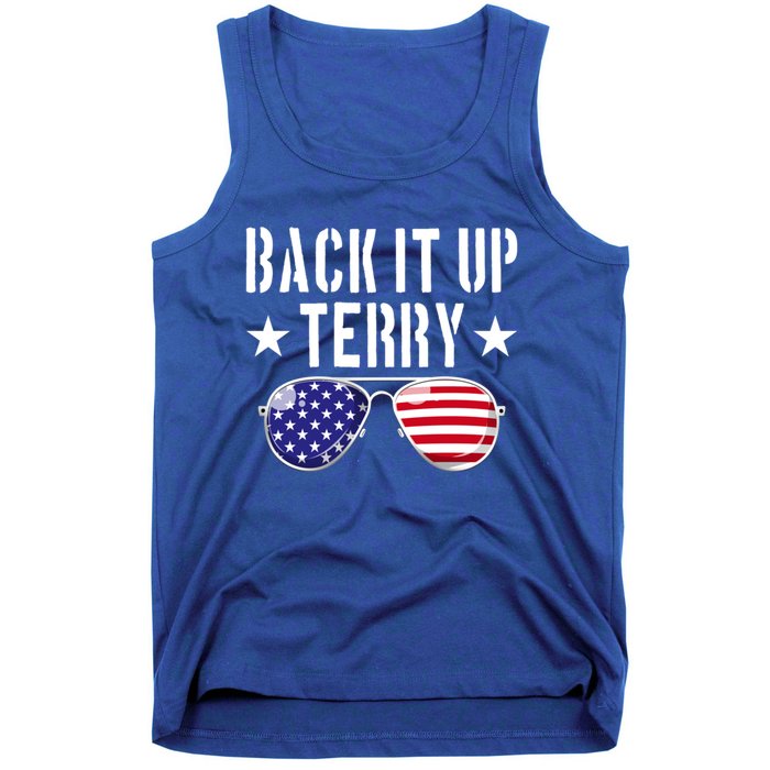 Back It Up Terry Put It In Reverse Usa Flag 4th Of July Great Gift Tank Top