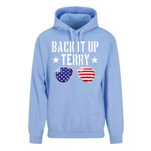 Back It Up Terry Put It In Reverse Usa Flag 4th Of July Great Gift Unisex Surf Hoodie