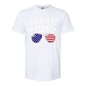 Back It Up Terry Put It In Reverse Usa Flag 4th Of July Great Gift Softstyle CVC T-Shirt