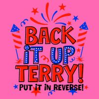 Back It Up Terry Put It In Reverse 4th Of July Fireworks Stripe Pom Pom Beanie