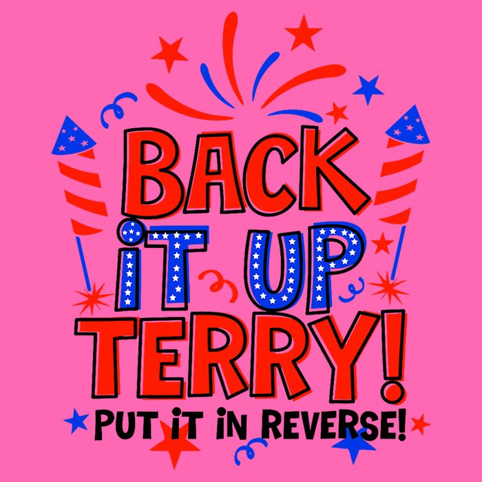 Back It Up Terry Put It In Reverse 4th Of July Fireworks Stripe Pom Pom Beanie