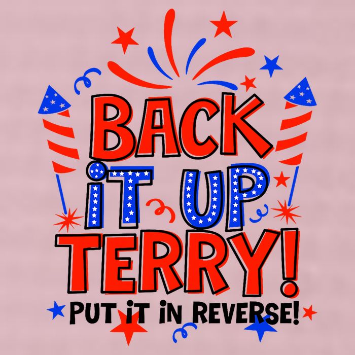 Back It Up Terry Put It In Reverse 4th Of July Fireworks 25L Jumbo Tote