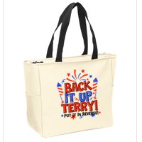Back It Up Terry Put It In Reverse 4th Of July Fireworks Zip Tote Bag
