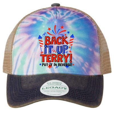 Back It Up Terry Put It In Reverse 4th Of July Fireworks Legacy Tie Dye Trucker Hat