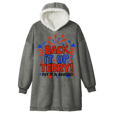 Back It Up Terry Put It In Reverse 4th Of July Fireworks Hooded Wearable Blanket