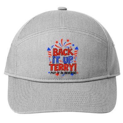 Back It Up Terry Put It In Reverse 4th Of July Fireworks 7-Panel Snapback Hat