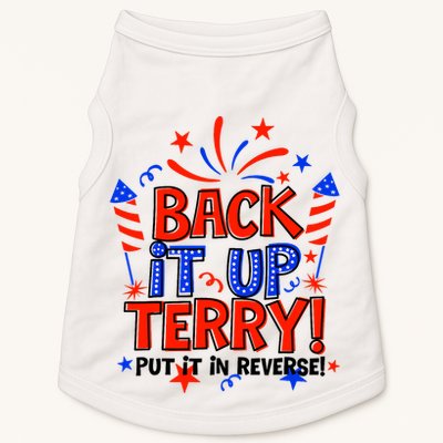 Back It Up Terry Put It In Reverse 4th Of July Fireworks Doggie Tank