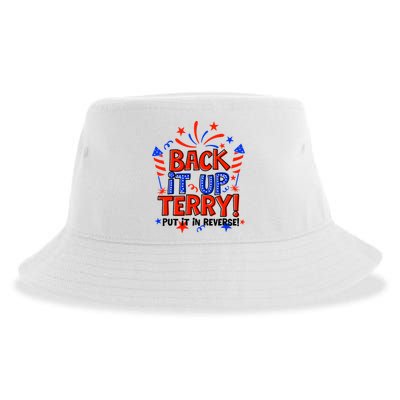Back It Up Terry Put It In Reverse 4th Of July Fireworks Sustainable Bucket Hat