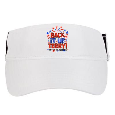 Back It Up Terry Put It In Reverse 4th Of July Fireworks Adult Drive Performance Visor