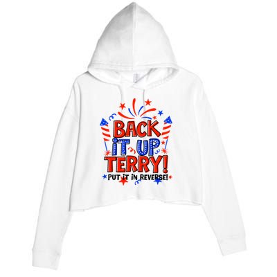 Back It Up Terry Put It In Reverse 4th Of July Fireworks Crop Fleece Hoodie