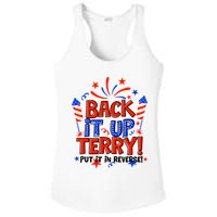 Back It Up Terry Put It In Reverse 4th Of July Fireworks Ladies PosiCharge Competitor Racerback Tank