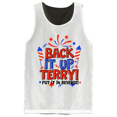 Back It Up Terry Put It In Reverse 4th Of July Fireworks Mesh Reversible Basketball Jersey Tank