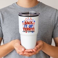 Back It Up Terry Put It In Reverse 4th Of July Fireworks Tumbler