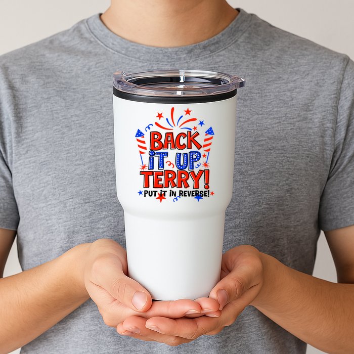 Back It Up Terry Put It In Reverse 4th Of July Fireworks Tumbler
