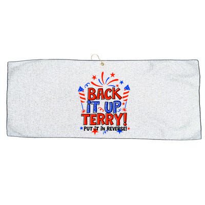 Back It Up Terry Put It In Reverse 4th Of July Fireworks Large Microfiber Waffle Golf Towel
