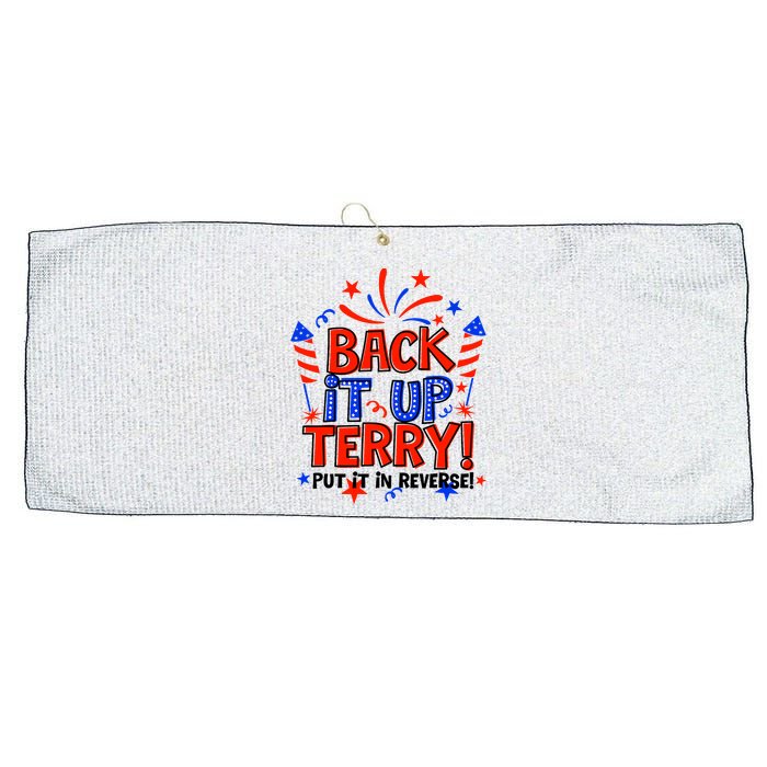 Back It Up Terry Put It In Reverse 4th Of July Fireworks Large Microfiber Waffle Golf Towel