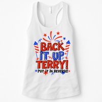 Back It Up Terry Put It In Reverse 4th Of July Fireworks Womens Tank Top