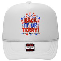 Back It Up Terry Put It In Reverse 4th Of July Fireworks Trucker Hat