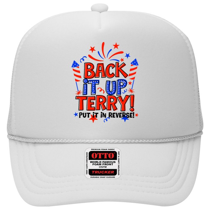 Back It Up Terry Put It In Reverse 4th Of July Fireworks Trucker Hat