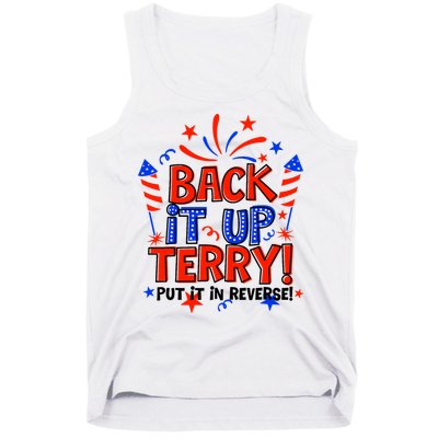 Back It Up Terry Put It In Reverse 4th Of July Fireworks Tank Top