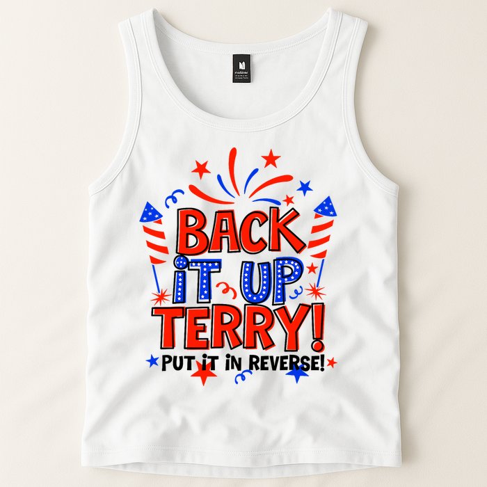 Back It Up Terry Put It In Reverse 4th Of July Fireworks Tank Top