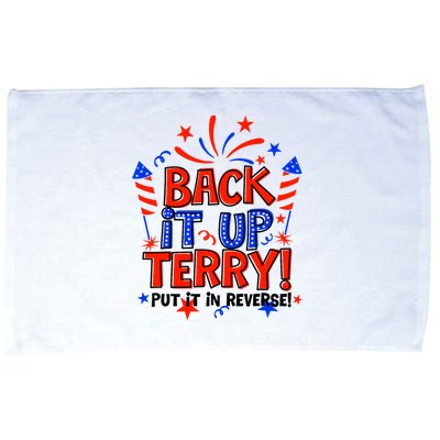 Back It Up Terry Put It In Reverse 4th Of July Fireworks Microfiber Hand Towel