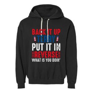 Back It Up Terry Put It In Reverse July 4th Fireworks Terry Garment-Dyed Fleece Hoodie