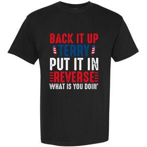 Back It Up Terry Put It In Reverse July 4th Fireworks Terry Garment-Dyed Heavyweight T-Shirt