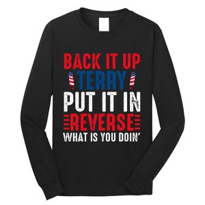 Back It Up Terry Put It In Reverse July 4th Fireworks Terry Long Sleeve Shirt