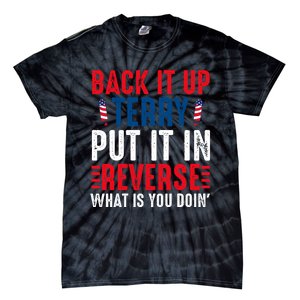 Back It Up Terry Put It In Reverse July 4th Fireworks Terry Tie-Dye T-Shirt