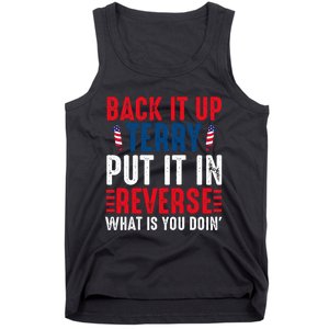 Back It Up Terry Put It In Reverse July 4th Fireworks Terry Tank Top