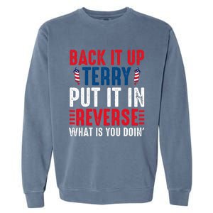 Back It Up Terry Put It In Reverse July 4th Fireworks Terry Garment-Dyed Sweatshirt