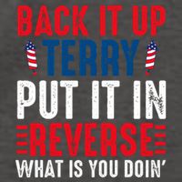 Back It Up Terry Put It In Reverse July 4th Fireworks Terry Vector Backpack